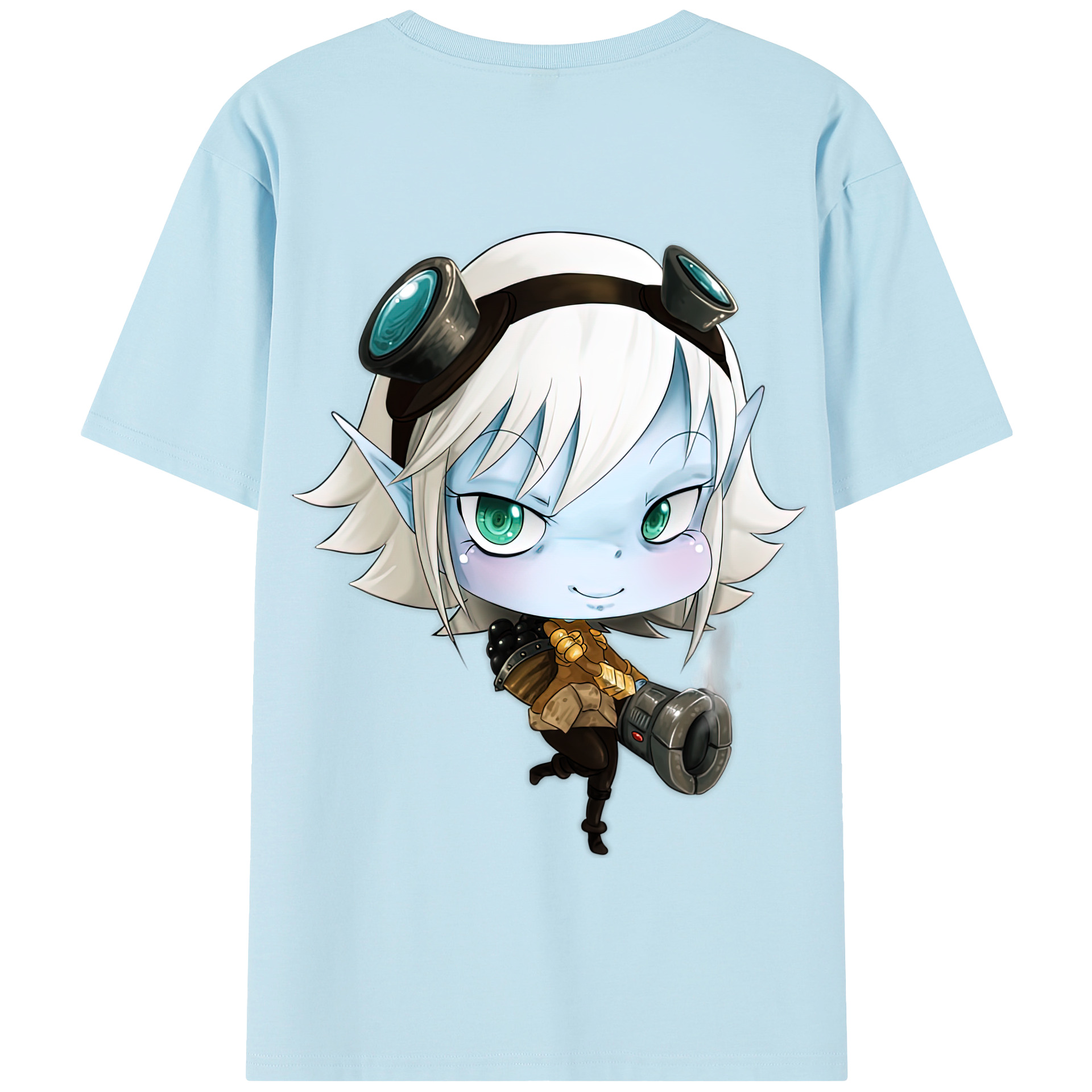 リーグ・オブ・レジェンド League of Legends LOL 綿100％半袖Tシャツ（背面プリント）